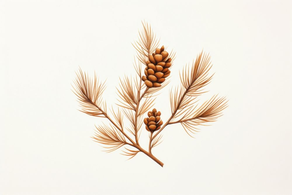 Brown pine seed plant wheat food. AI generated Image by rawpixel.