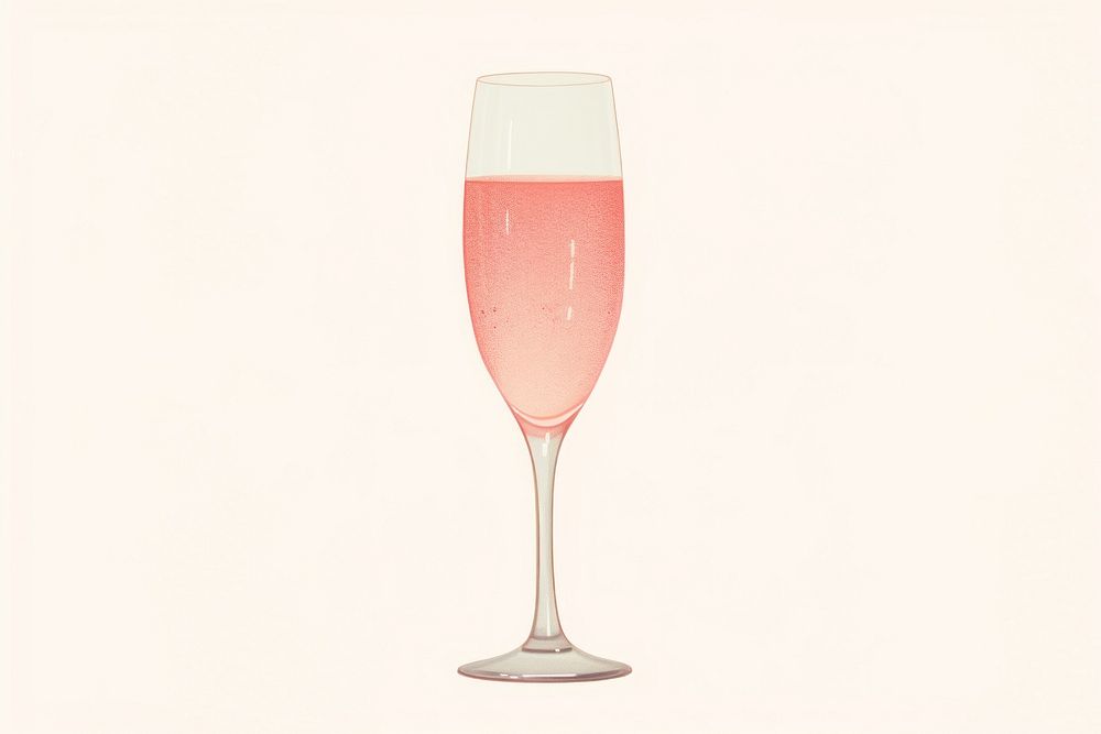 Champagne glass cocktail drink wine. AI generated Image by rawpixel.