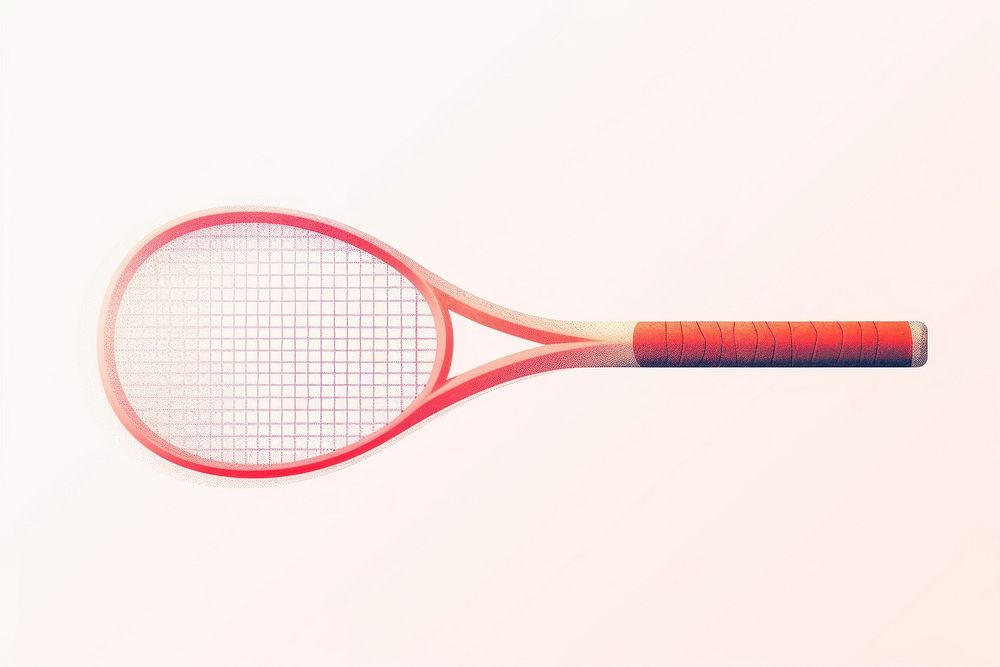 Tennis racket sports white background string. AI generated Image by rawpixel.