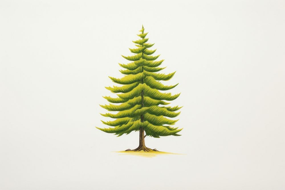 Pine tree plant leaf fir. AI generated Image by rawpixel.