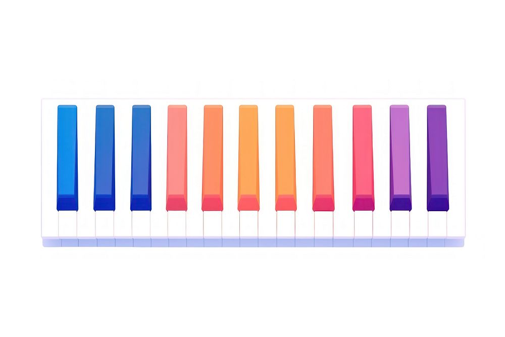 Piano keys white background variation diagram. AI generated Image by rawpixel.