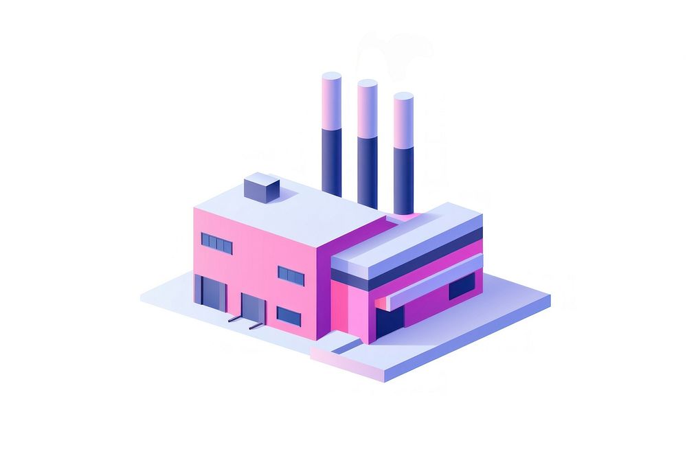 Factory architecture building technology. AI generated Image by rawpixel.