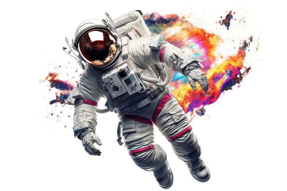 Astronaut astronaut adult man. AI generated Image by rawpixel.