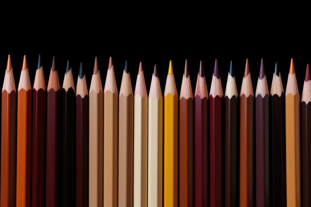 Vintage desk pencil pattern arrangement. AI generated Image by rawpixel.