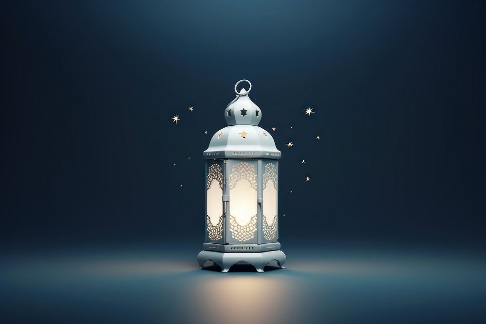 Luxury Ramadan lantern lighting lamp architecture. AI generated Image by rawpixel.