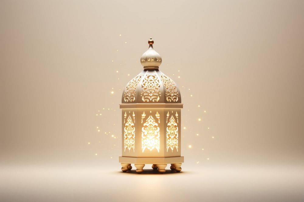 Luxury Ramadan lantern lighting spirituality architecture. AI generated Image by rawpixel.