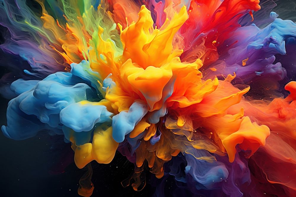 Abstract paint backgrounds exploding abstract. AI generated Image by rawpixel.