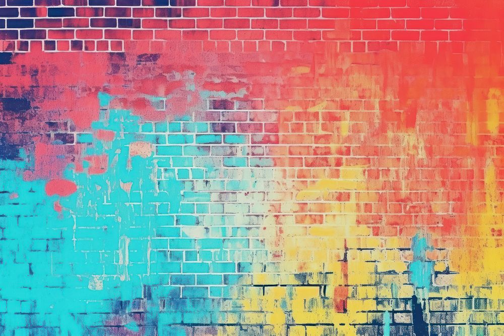 Brick wall architecture backgrounds art. AI generated Image by rawpixel.