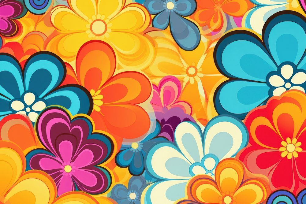 60s background backgrounds pattern art. AI generated Image by rawpixel.