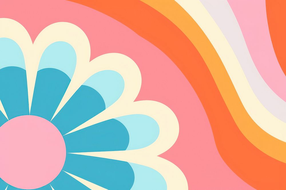 60s background backgrounds pattern inflorescence. AI generated Image by rawpixel.
