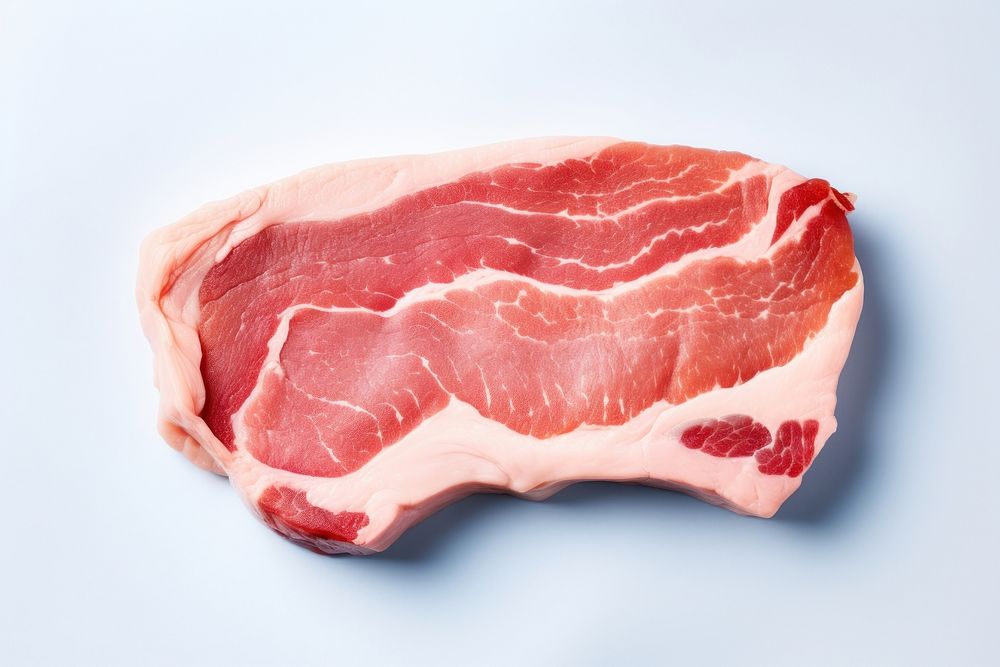 Thick bacon meat pork beef. AI generated Image by rawpixel.