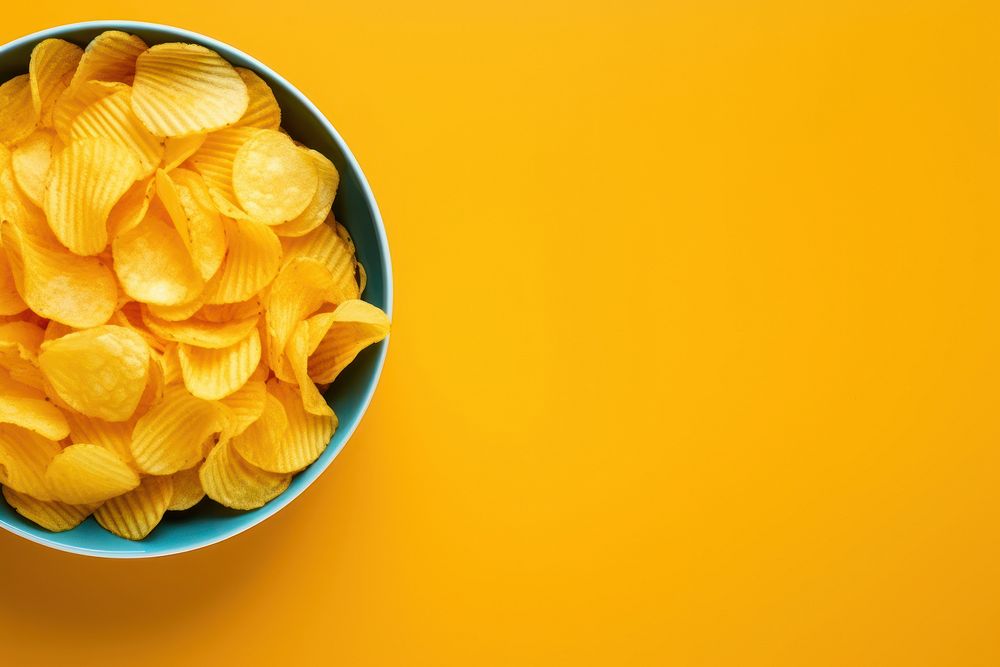 Chips food bowl freshness. AI generated Image by rawpixel.