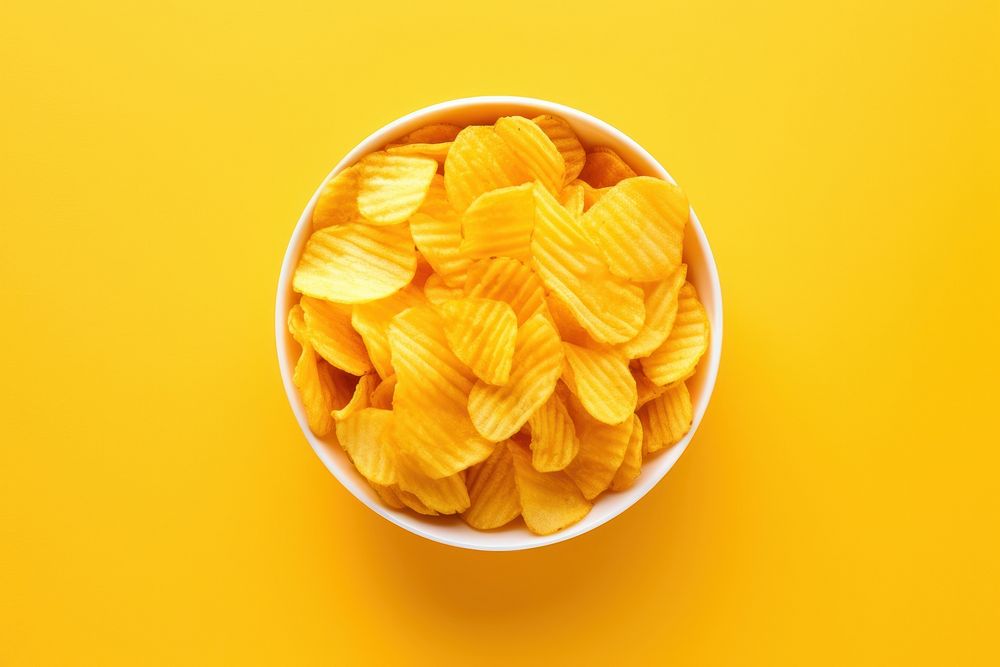 Chips yellow freshness pasta. AI generated Image by rawpixel.