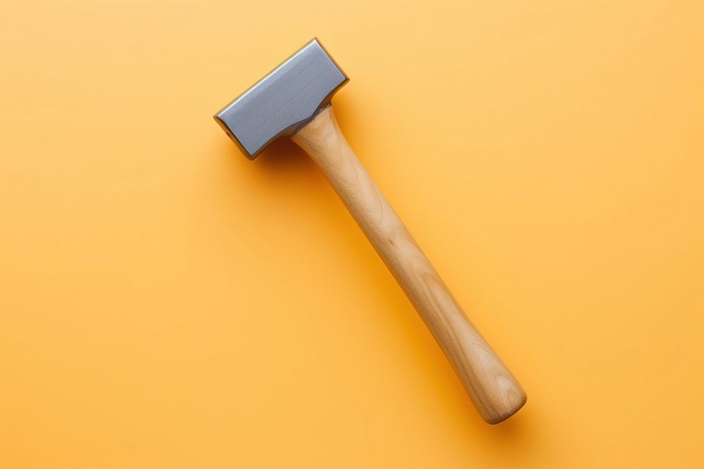 Hammer tool yellow device. AI generated Image by rawpixel.