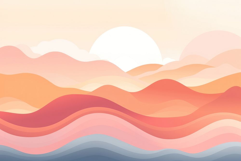 Sunrise scenery outdoors graphics pattern. AI generated Image by rawpixel.