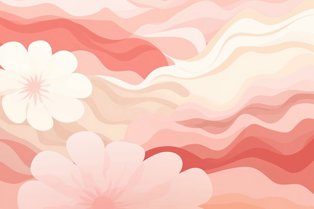 Flower pattern graphics pink. AI generated Image by rawpixel.