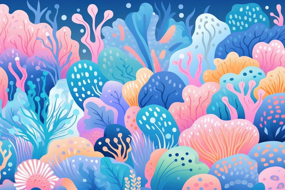 Underwater pattern outdoors graphics. 