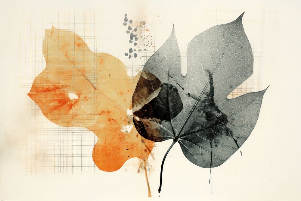 Leaf plant paper art. AI generated Image by rawpixel.