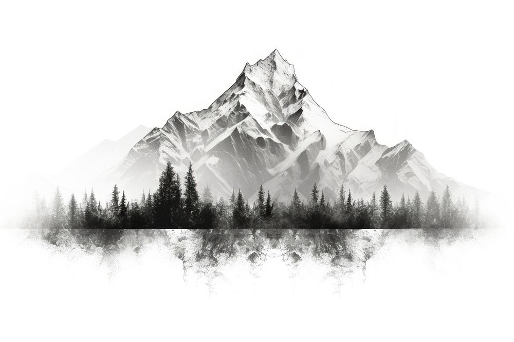 Mountain outdoors nature plant. AI generated Image by rawpixel.