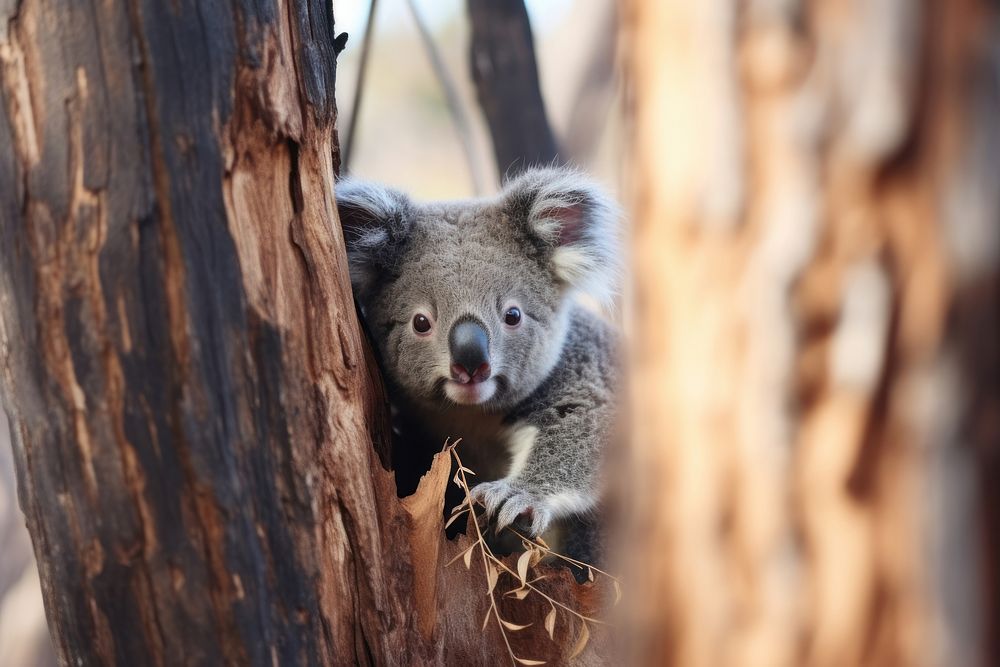 Koala bear wildlife animal mammal. AI generated Image by rawpixel.