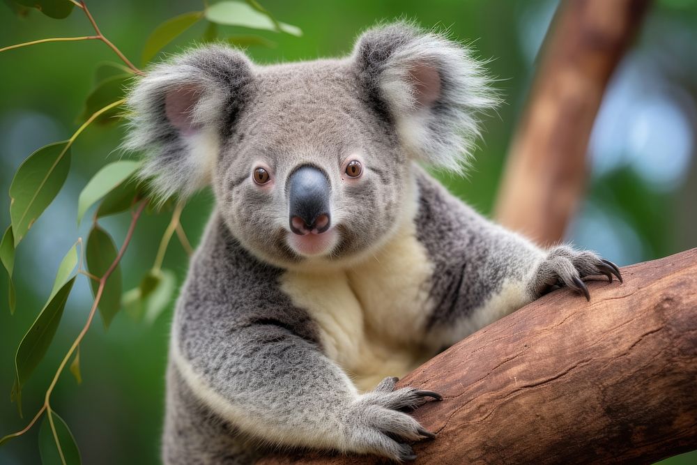 Koala bear wildlife animal mammal. AI generated Image by rawpixel.