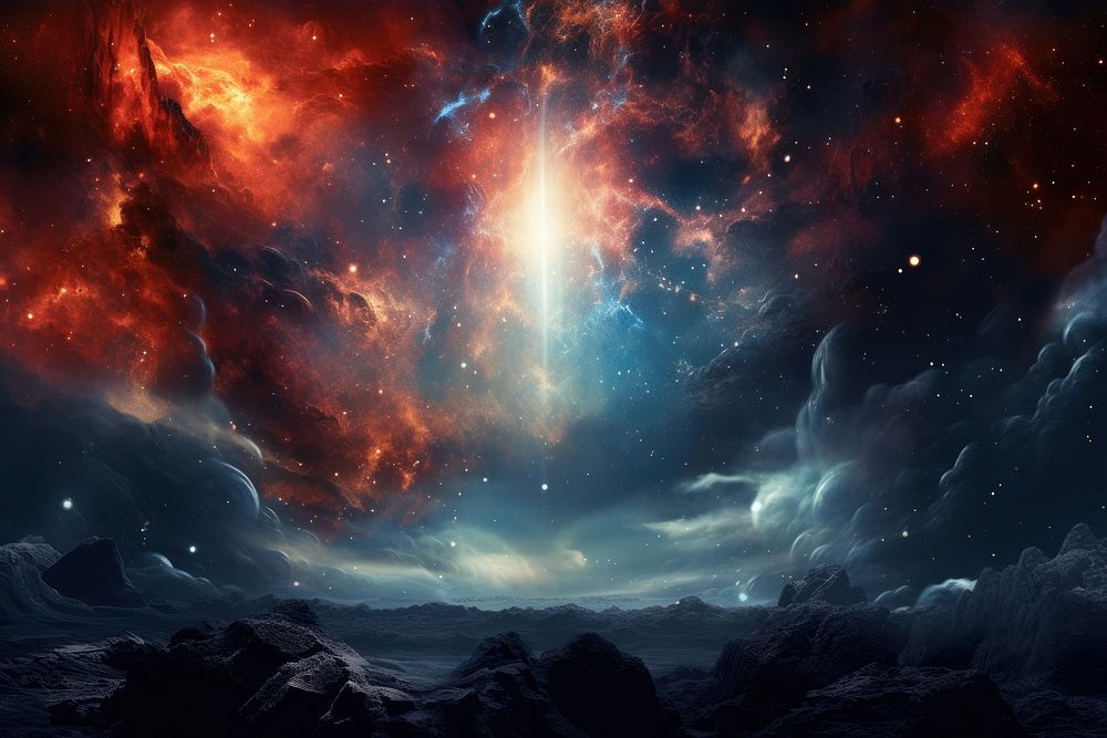 Nebula photo landscape astronomy universe. AI generated Image by rawpixel.