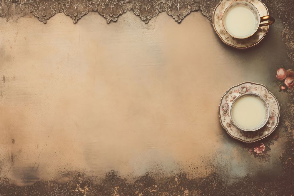 Vintage tea shop backgrounds saucer refreshment. AI generated Image by rawpixel.