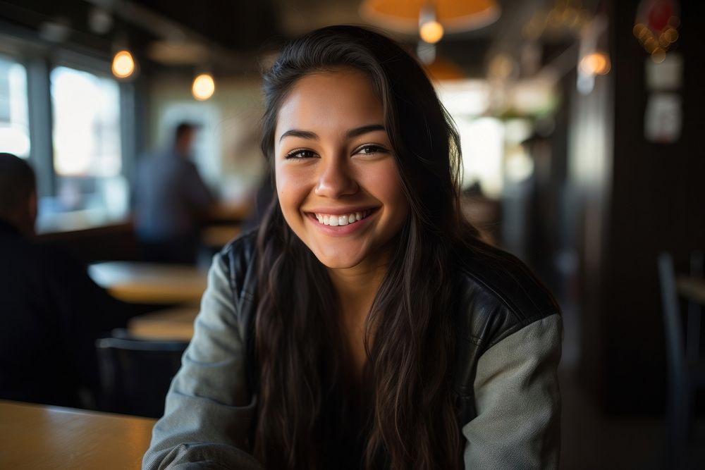Native american indian teenage girl smile portrait adult. AI generated Image by rawpixel.
