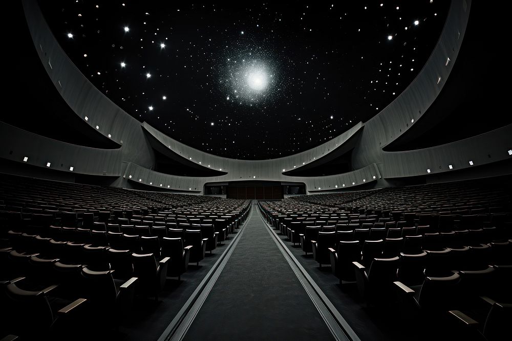Planetarium architecture planetarium auditorium. AI generated Image by rawpixel.