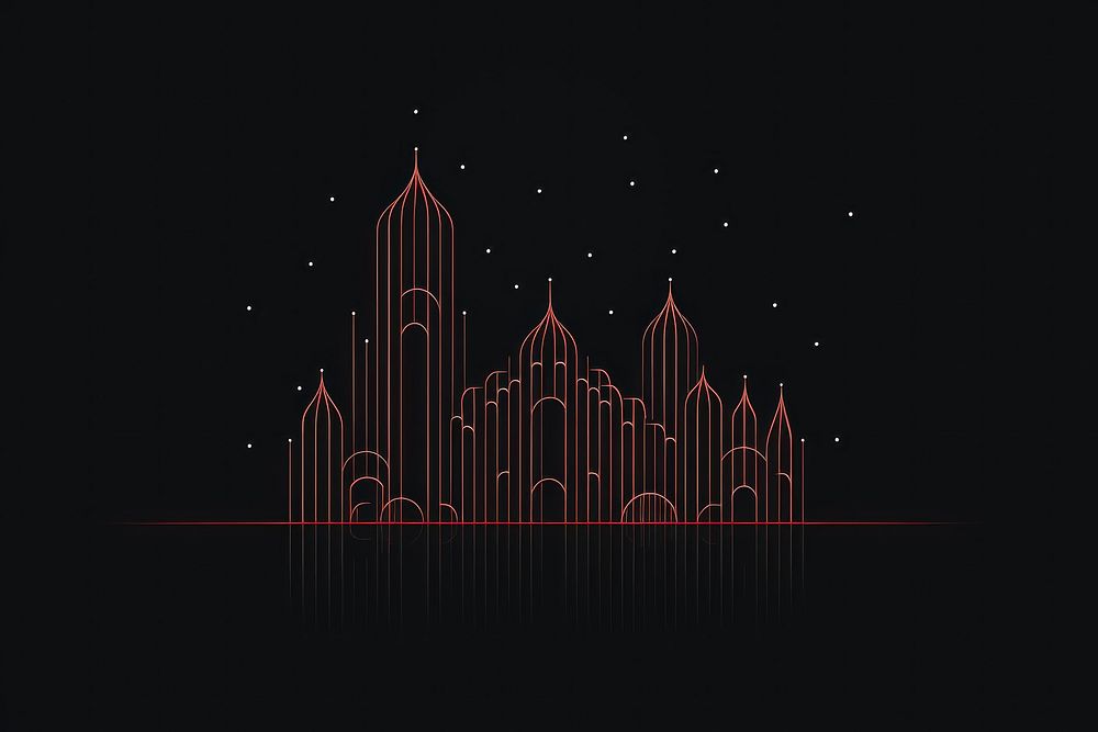 Ramadan fireworks outdoors night. AI generated Image by rawpixel.