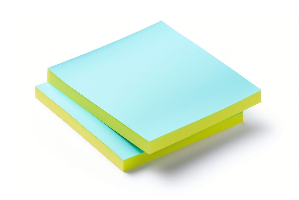 2 sticky notes paper white background simplicity. AI generated Image by rawpixel.