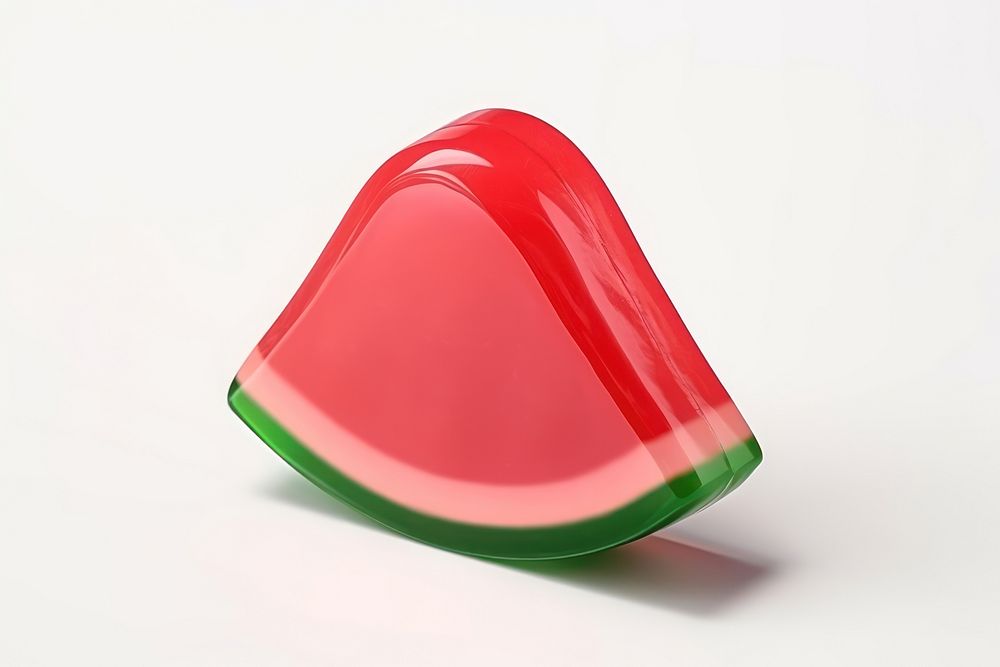 Simple piece of watermelon shape sweets jelly food. AI generated Image by rawpixel.