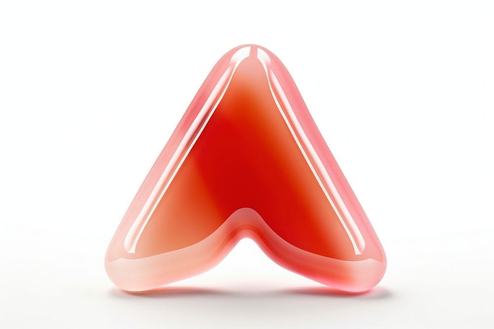Arrow sweets shape white background. AI generated Image by rawpixel.