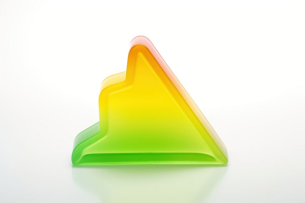 Arrow sweets shape white background. AI generated Image by rawpixel.