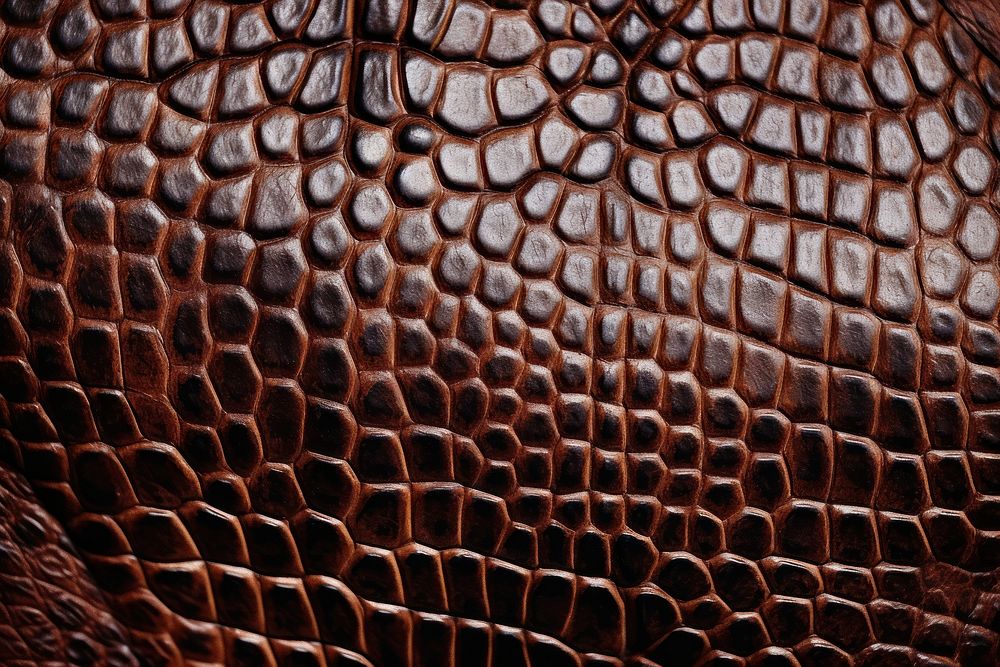 Brown crocodile skin texture backgrounds monochrome. AI generated Image by rawpixel.