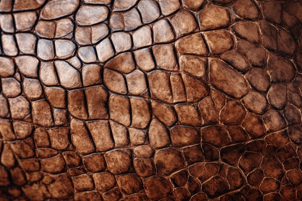 Brown crocodile texture skin backgrounds. AI generated Image by rawpixel.
