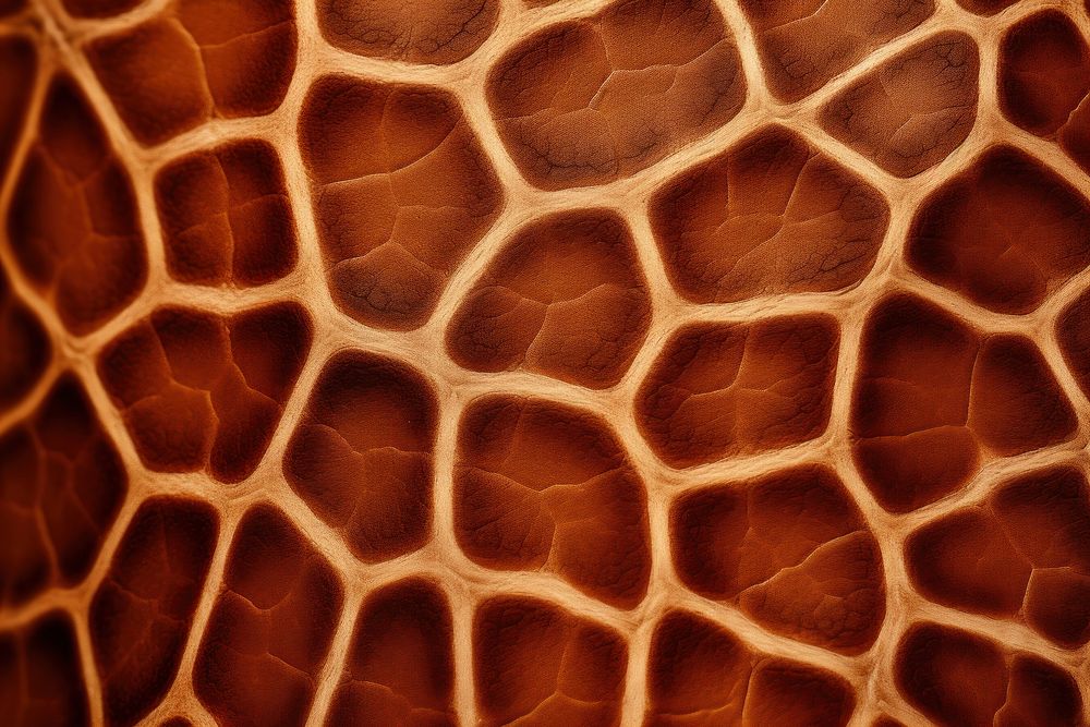 Giraffe skin pattern texture macro photography. AI generated Image by rawpixel.