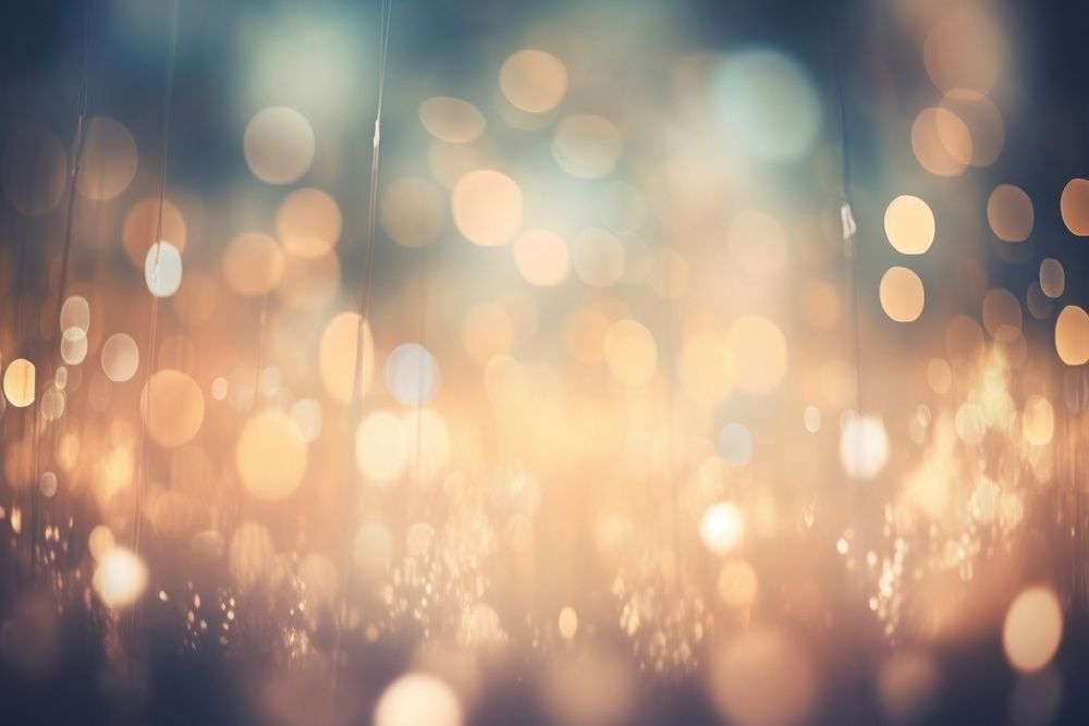 Blurry twinkling lights desktop background backgrounds outdoors nature. AI generated Image by rawpixel.