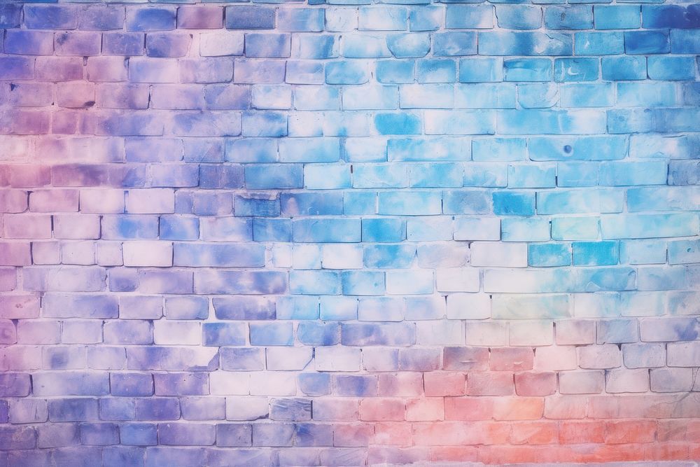 Brick pastel wall background architecture backgrounds repetition. AI generated Image by rawpixel.