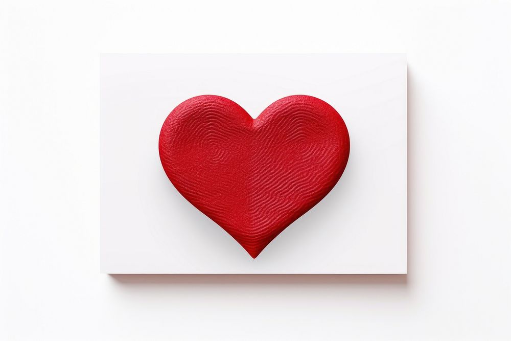 Card red heart white background blackboard rectangle. AI generated Image by rawpixel.