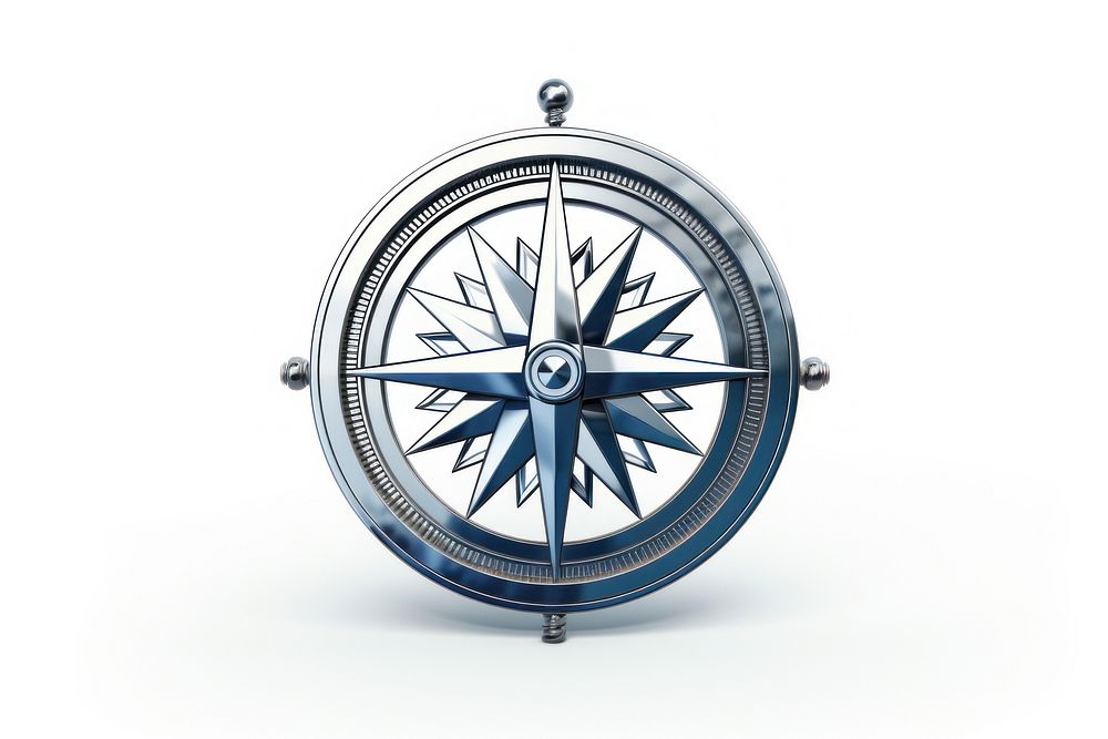 Compass a sign white background accessories technology. AI generated Image by rawpixel.
