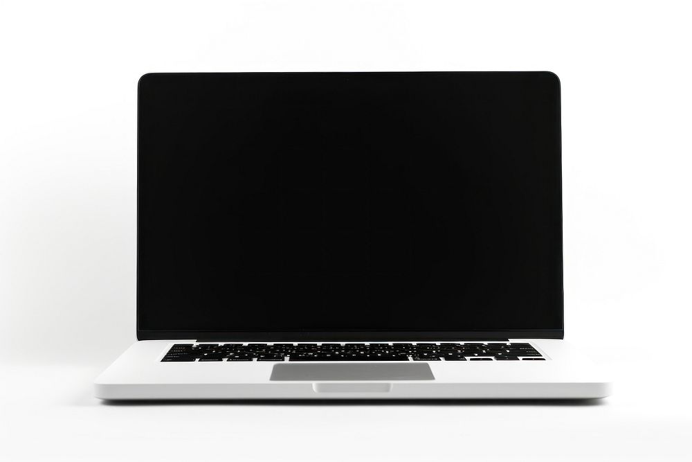 Computer laptop screen white background. AI generated Image by rawpixel.