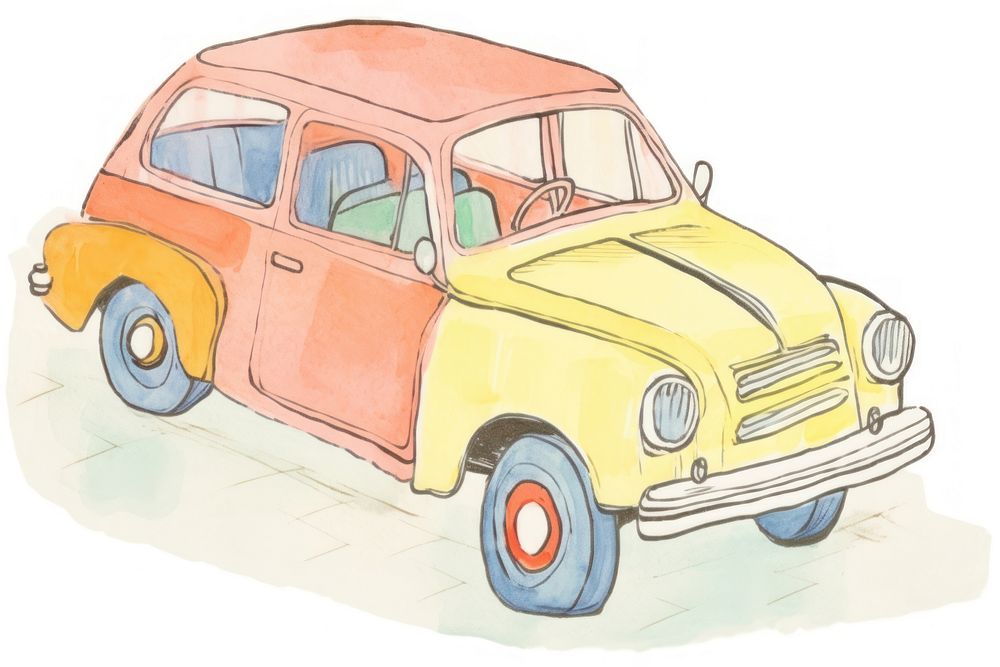 Car drawing sketch vehicle. AI generated Image by rawpixel.