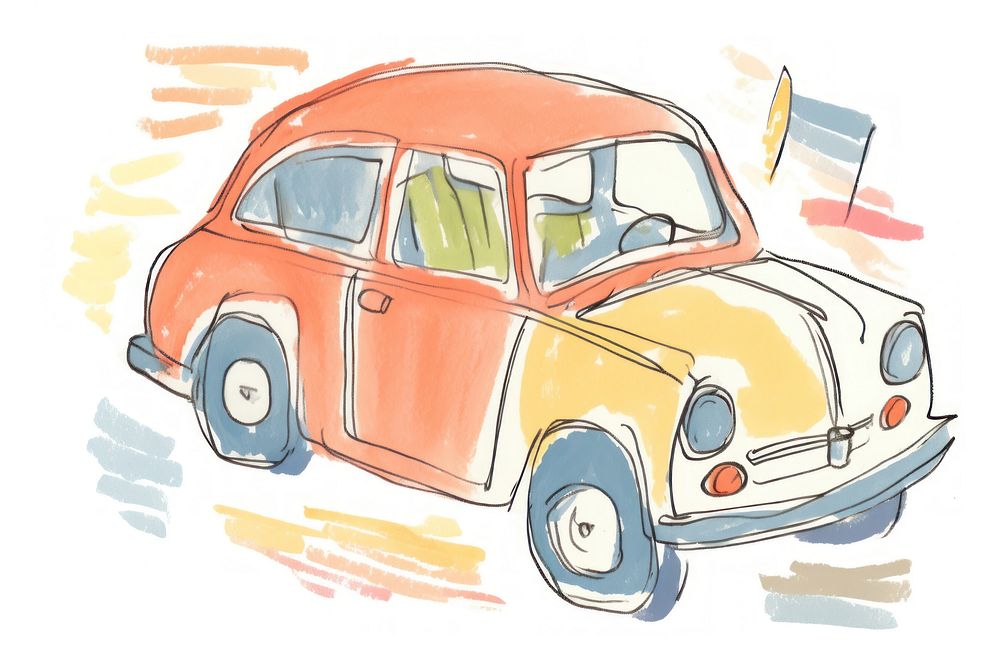 Car drawing sketch vehicle. AI generated Image by rawpixel.