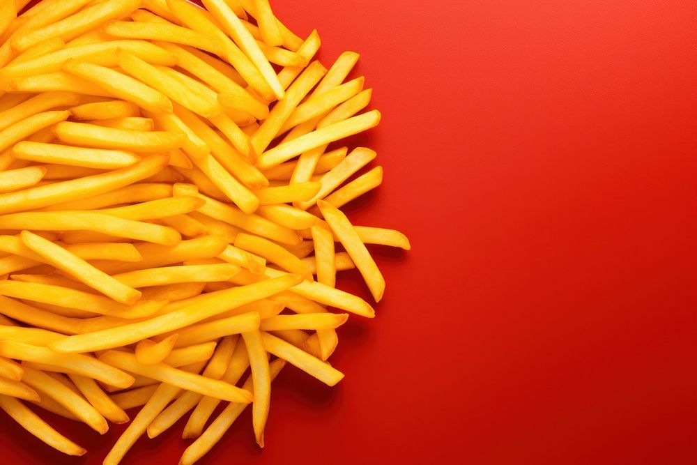 French fries backgrounds food condiment. AI generated Image by rawpixel.