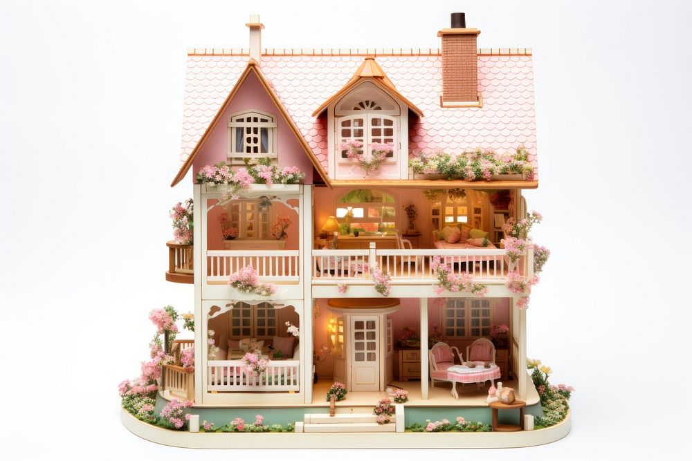 Doll house architecture building toy. AI generated Image by rawpixel.
