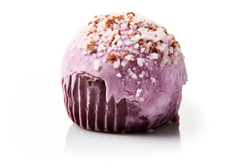 Chocolate Truffle chocolate dessert purple. AI generated Image by rawpixel.