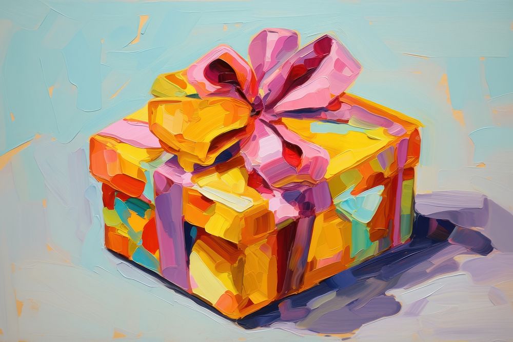 Chocolate box painting gift art. AI generated Image by rawpixel.