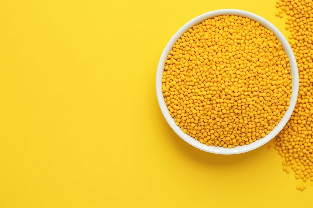 Mustard yellow ingredient freshness. AI generated Image by rawpixel.