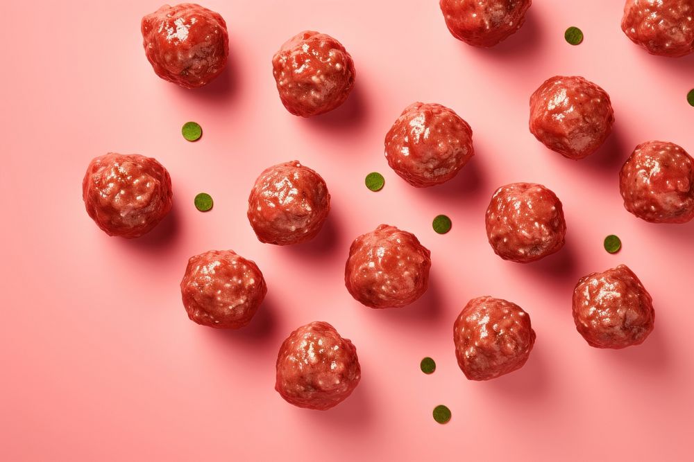 Meatballs food confiture chocolate. AI generated Image by rawpixel.